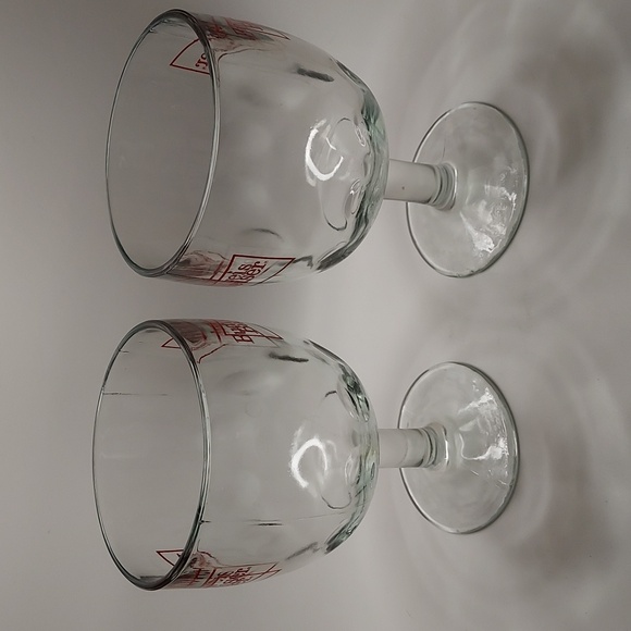 Set of 2 Budweiser thumbprint glasses, GUC - Picture 2 of 6